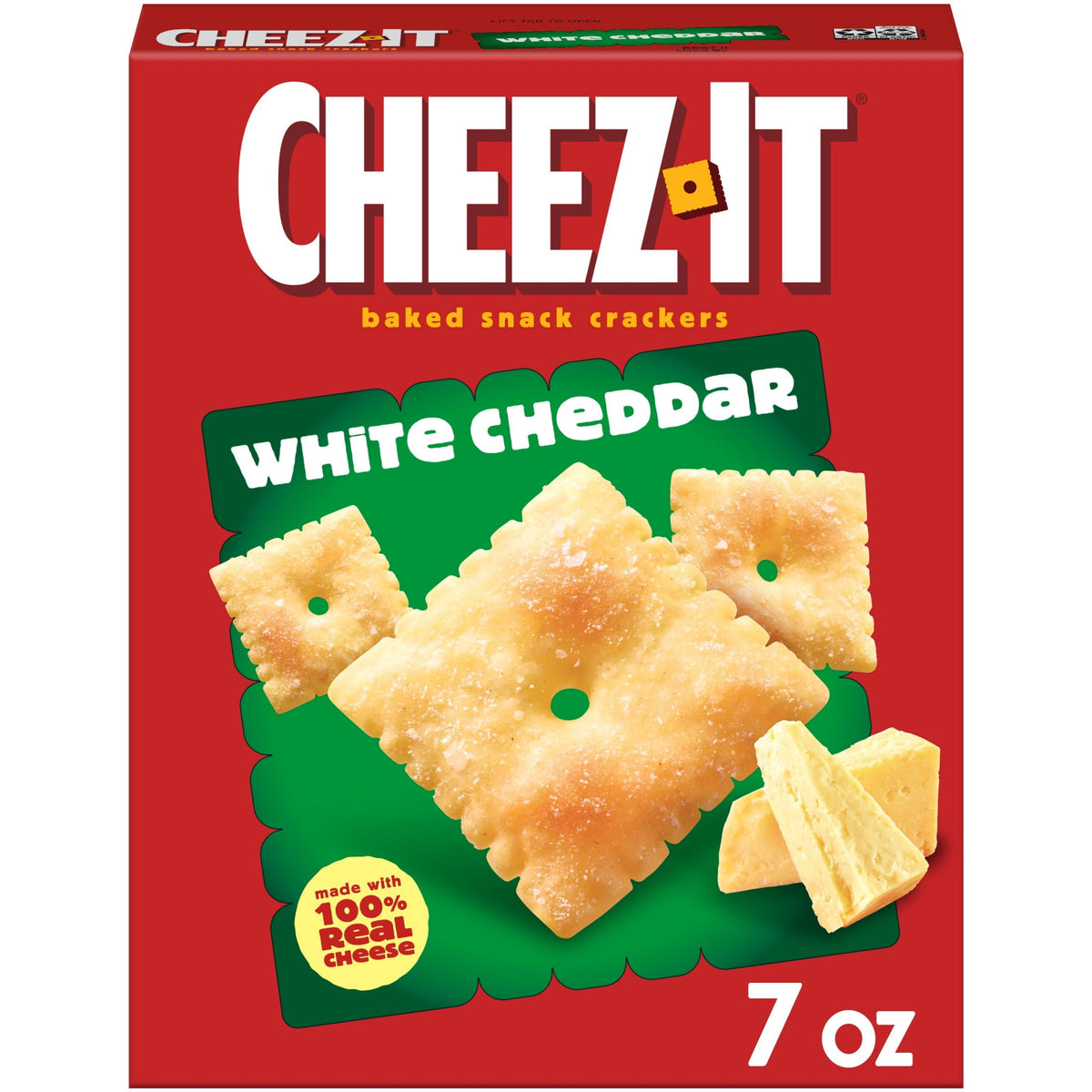 미국직구 치즈잇 White Cheddar Baked Snack Crackers, Lunch Snacks, 7 oz