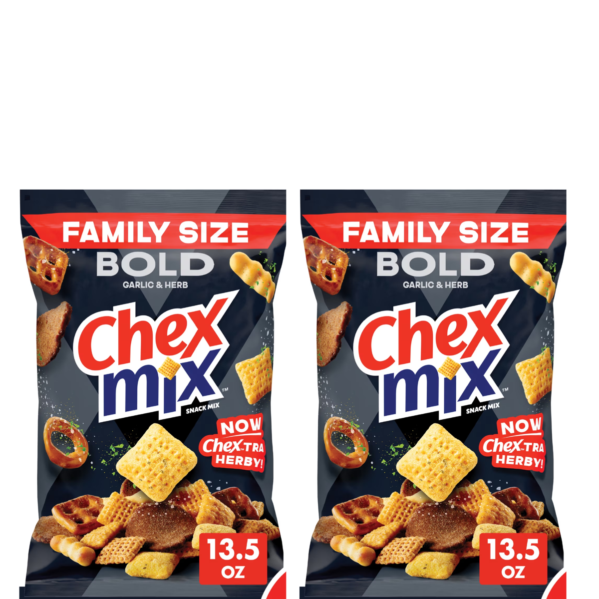 미국직구 Chex Mix Bold 383g / Chex Mix Bold Garlic and Herb Snack Mix, Family Size, Snacks, 383g Bag 1