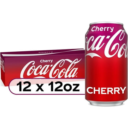 미국직구 Coca-Cola Cherry Soda 355ml 2팩 / Coca-Cola Cherry Soda Cans 12 pk / 355ml - Pack of 2 1