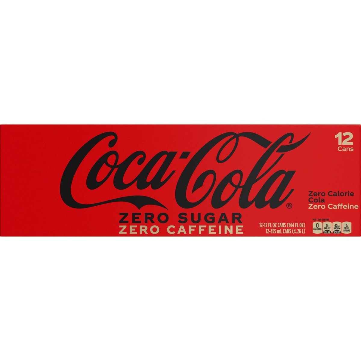 미국직구 Coca-Cola Zero Calorie 340g / Coca-Cola Zero Calorie Caffeine Free Coke 340g Cans - 3 1
