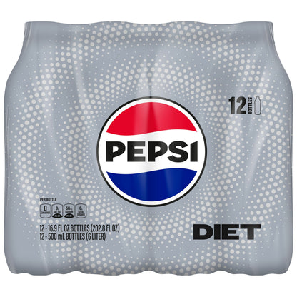 미국직구 펩시 Diet  Soda, 16.9 oz Bottles, 12 Count