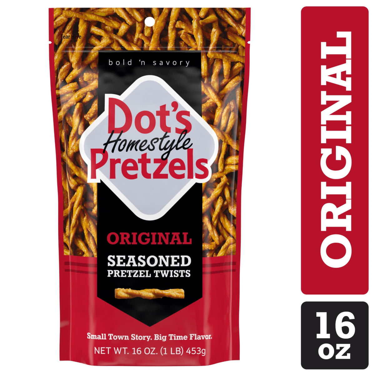 미국직구 닷츠 Homestyle Pretzels Original Seasoned Pretzel Twists, Bag 16 Oz