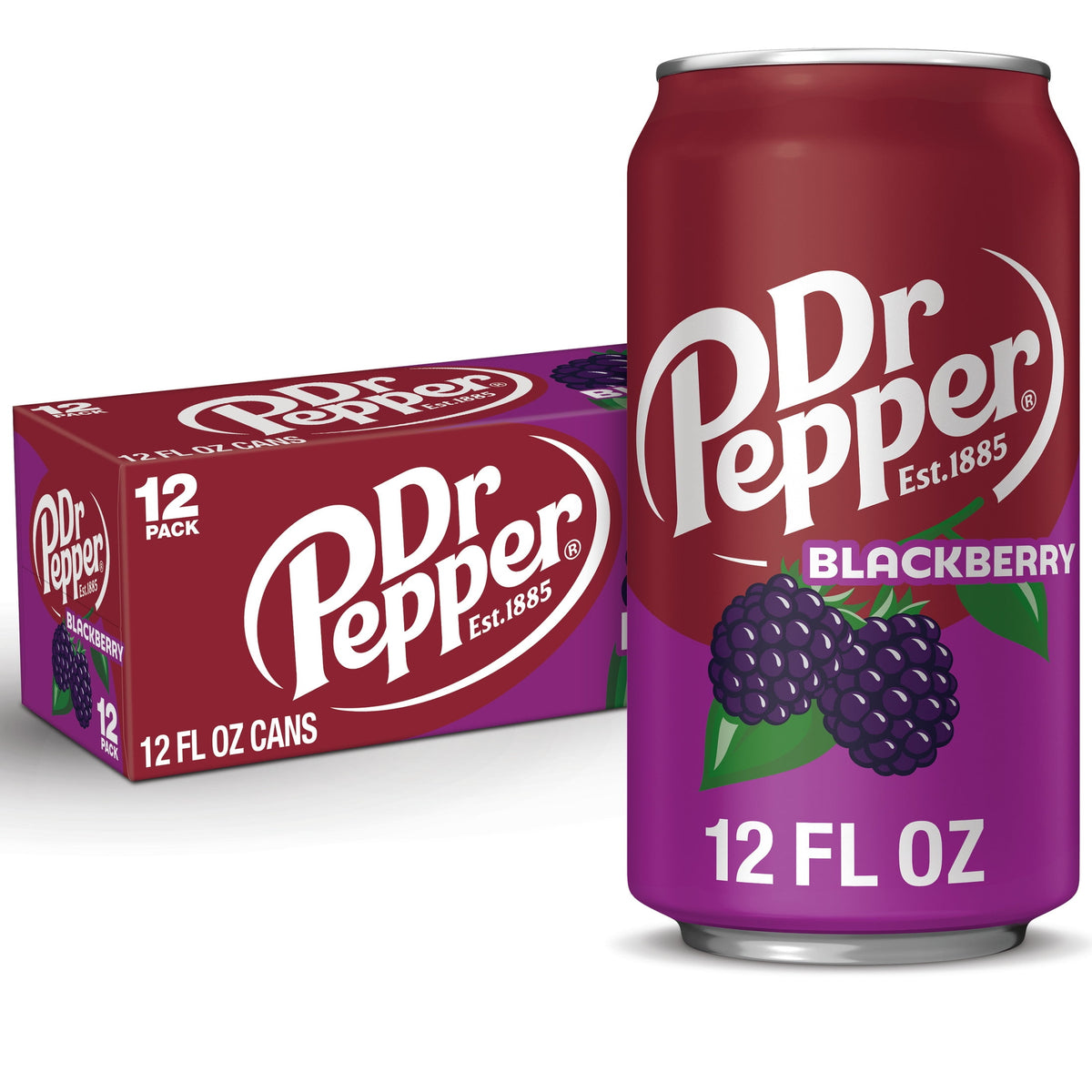 미국직구 닥터페퍼 Blackberry Soda Pop, 12 fl oz, 12 Pack Cans
