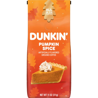미국직구 던킨 ’ Pumpkin Spice Artificially Flavored Ground Coffee, 11 oz Bag