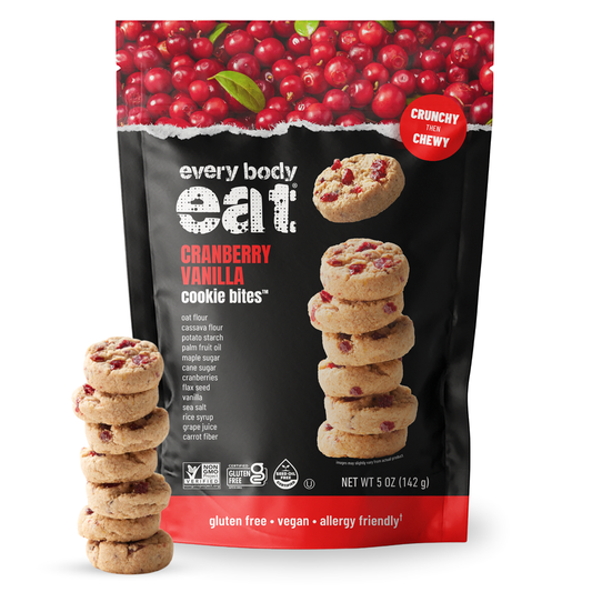 미국직구 Every Body Eat 과자 2팩 / Every Body Eat Crunchy Cookie Bites, Cranberry Vanilla - Gluten Free 1
