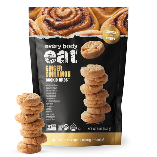 미국직구 Every Body Eat 과자 142g 2팩 / Every Body Eat Ginger Cinnamon Crunchy Cookie Bites - Gluten Free,  1