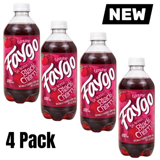 미국직구 Faygo Black Cherry 567g 4팩 / Faygo Black Cherry Soda 4 Pack 567g 1