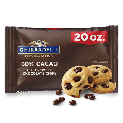 미국직구 기라델리 60% Cacao Bittersweet Chocolate Premium Baking Chips, 20 oz Bag