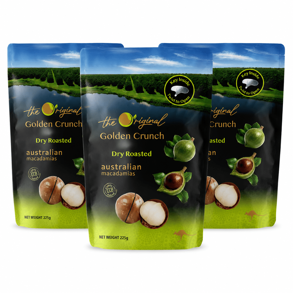 미국직구 Golden Crunch Dry 견과 224g / Golden Crunch Dry Roasted Macadamia Nuts in Shell, Premium Australi 1