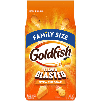 미국직구 골드피쉬 Flavor Blasted Xtra Cheddar Crackers, 10 oz Bag
