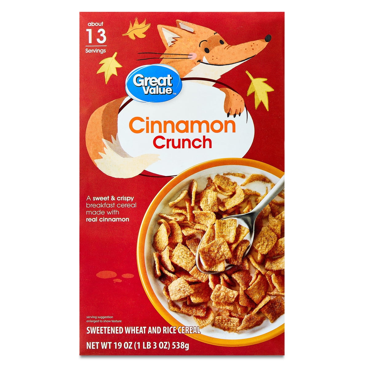 미국직구 Great Value Cinnamon 539g 2팩 / Great Value Cinnamon Crunch Breakfast Cereal, 539g, 2 Pack Bundl 1