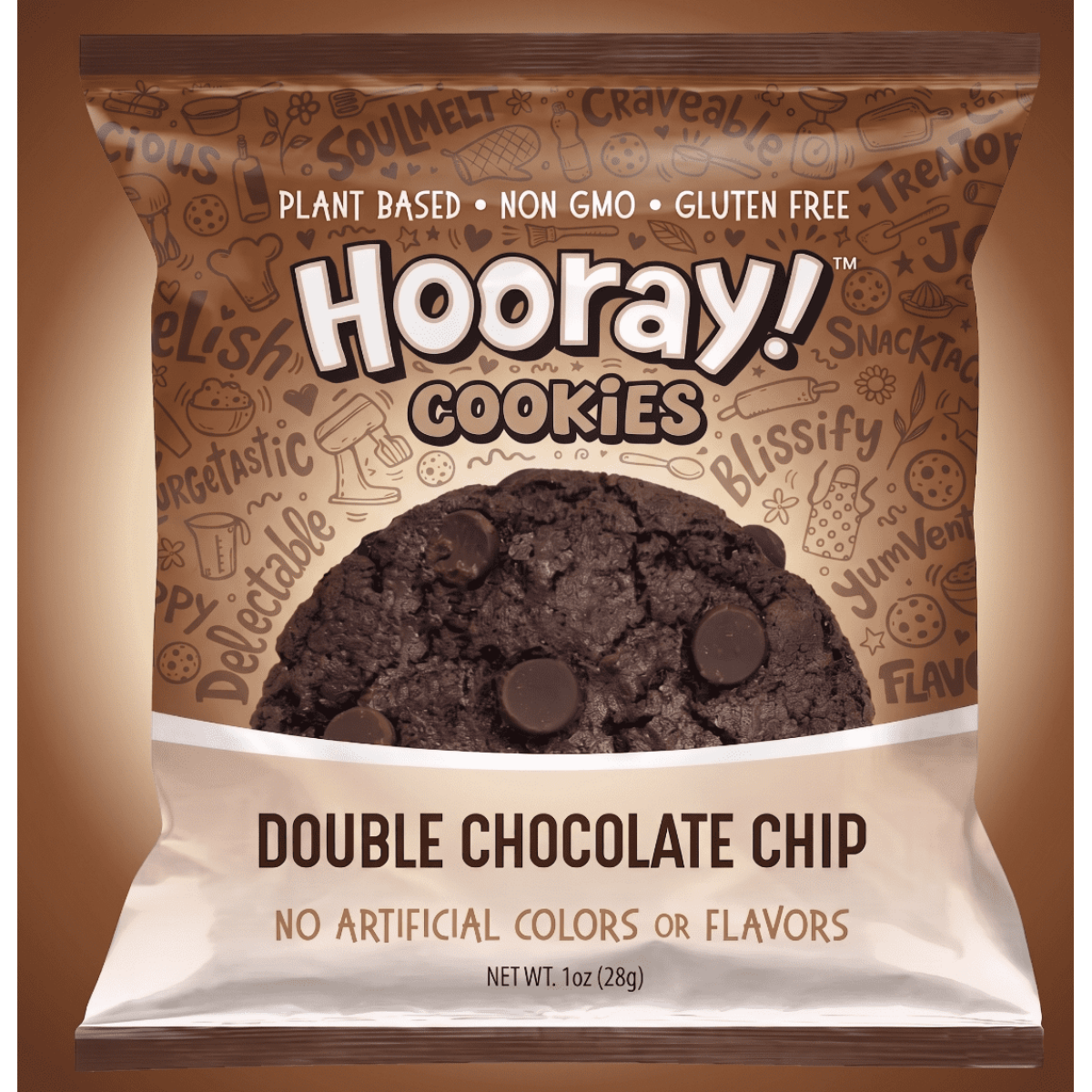 미국직구 HOORAY Double 초콜릿 / HOORAY! Double Chocolate Chip Cookie 1 ounce 24 count 1