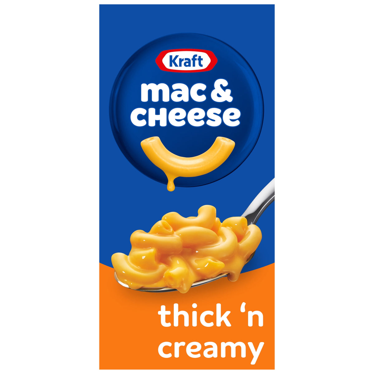 미국직구 크래프트 and Cheese, 1 Box, for Easy Dinner or Dinner Sides, Thick 'n Creamy, No Artificial Flavors, Preservatives or Dyes, 7.25 oz