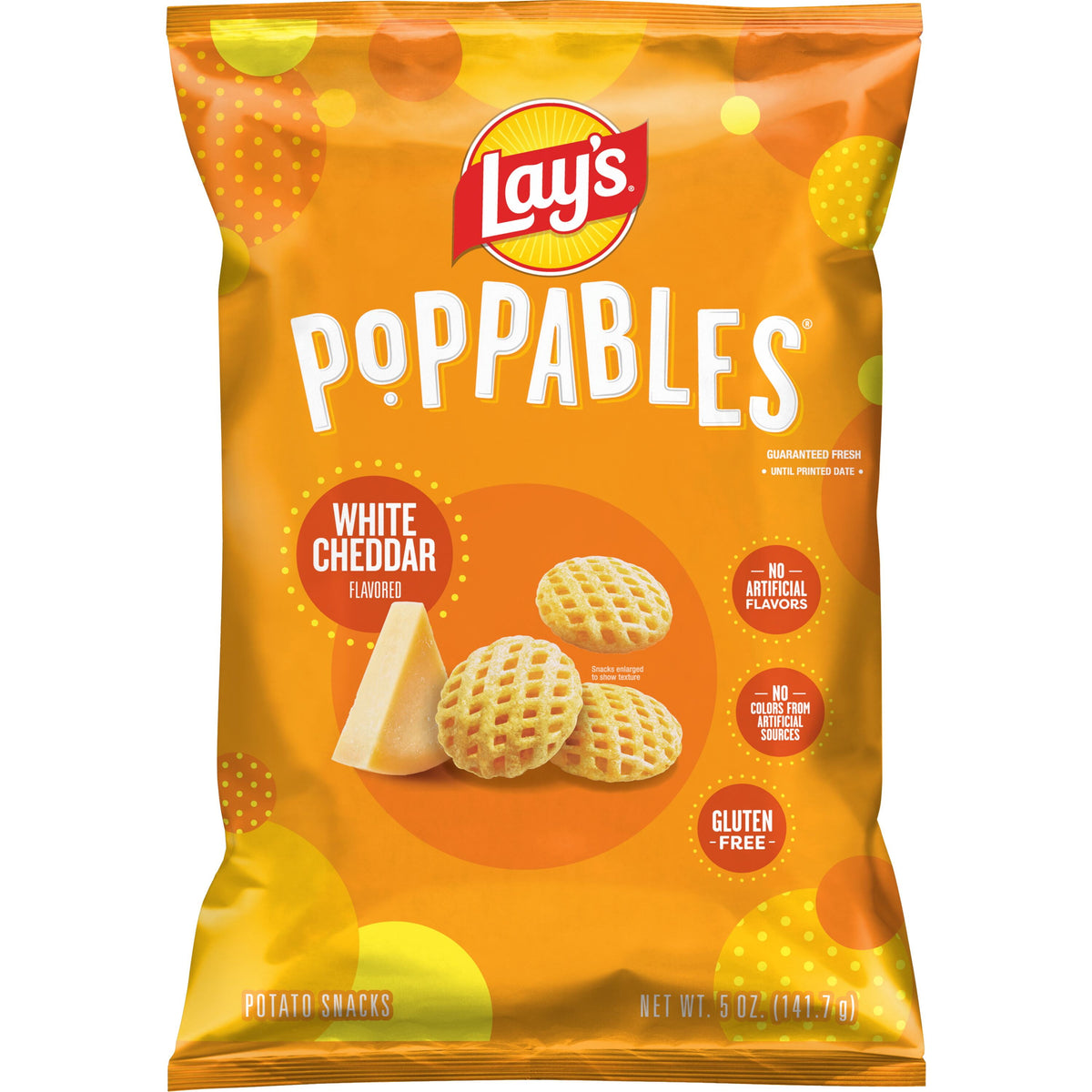 미국직구 레이즈 Poppables White Cheddar Flavored Potato Snack Chips, 5 Oz Bag