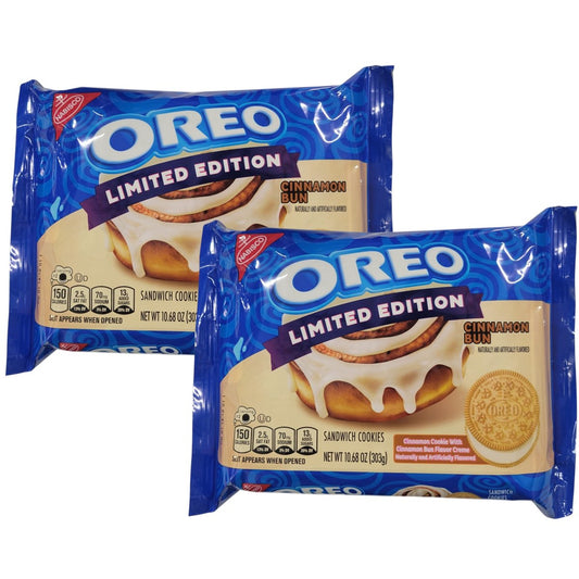 미국직구 Limited Edition Oreo 과자 303g 2팩 / Limited Edition Oreo Cinnamon Bun Sandwich Cookies, 1