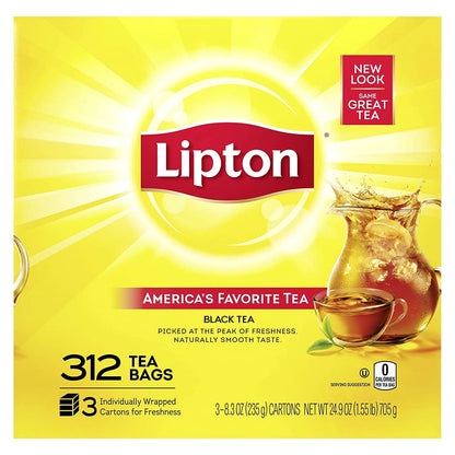 미국직구 립톤 홍차 티백 312개입 / Lipton Black Tea Bags, 312 Count