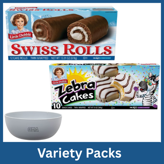 미국직구 Little Debbie 377g / Little Debbie Variety Pack Swiss Rolls & Zebra Cakes Snack Cakes, Swis 1