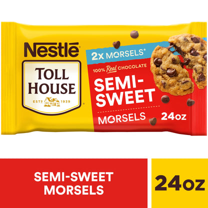 미국직구 톨하우스 Nestle  Semi Sweet Chocolate Regular Baking Chips, Morsels for Baking, 24 oz Bag
