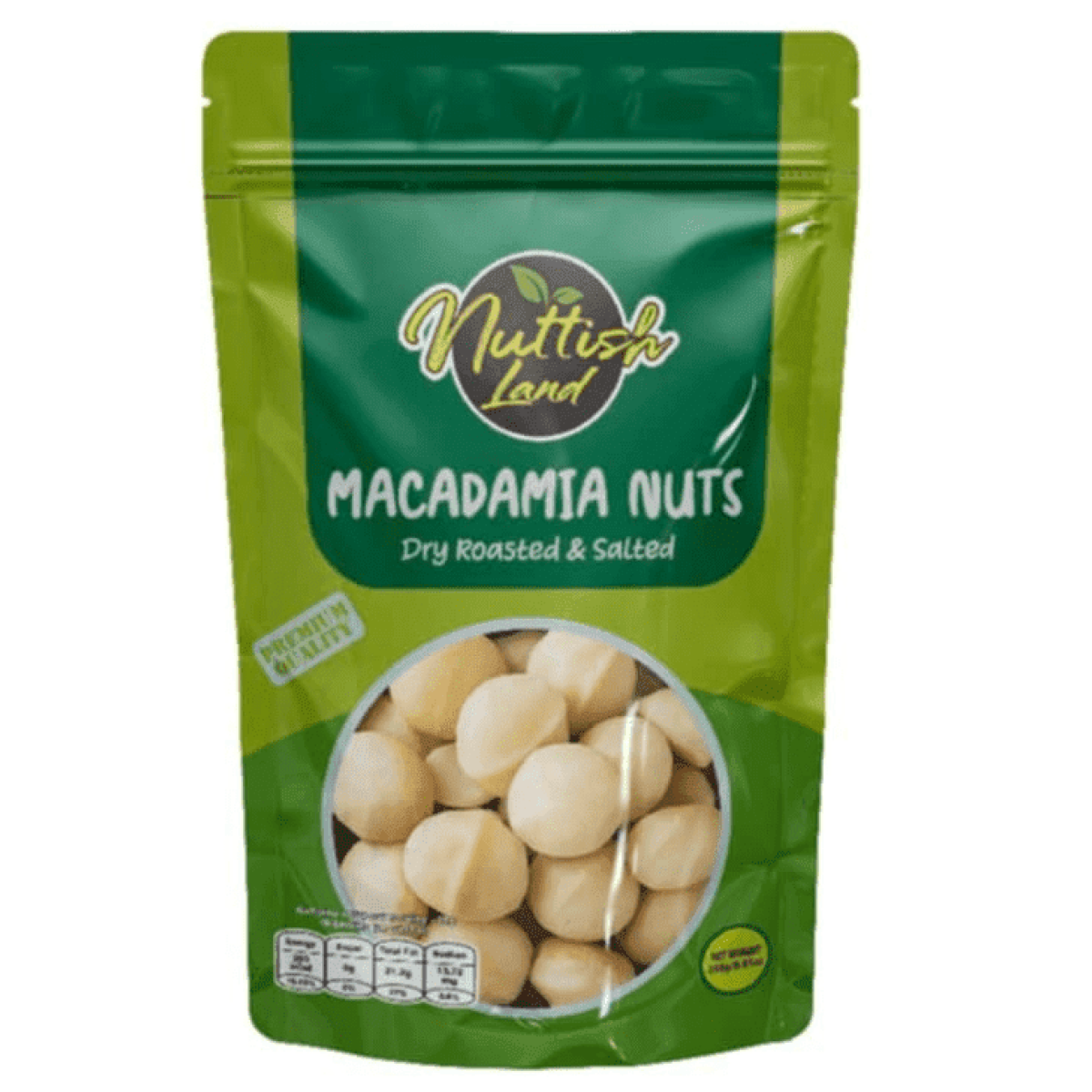 미국직구 Nuttish Land Macadamia 견과 250g / Nuttish Land Macadamia Nuts Dry Roasted and Salted, 1-Pack, 25 1