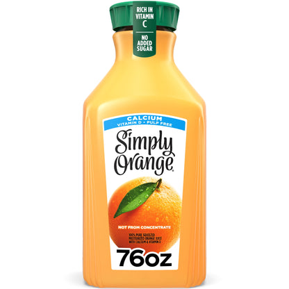 미국직구 심플리 Orange Juice with Calcium Bottle, 76 fl oz