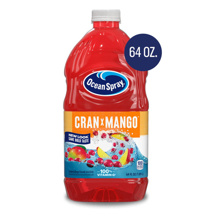 미국직구 오션스프레이 ® Cran-Mango™ Cranberry Mango Juice Drink, 64 fl oz Bottle