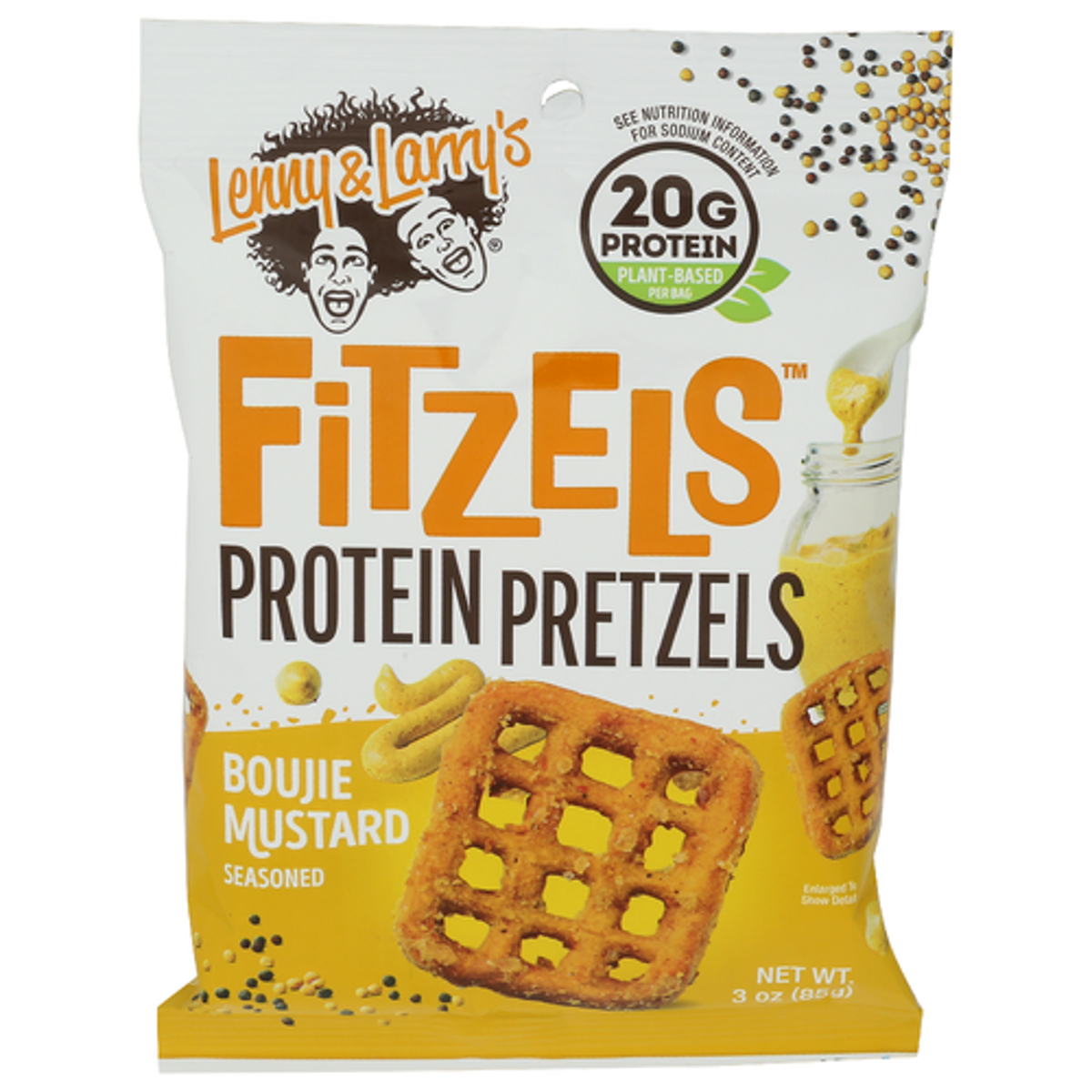 미국직구 85g 24팩 / (Pack Of 24) Lenny & Larrys Pretzel Boujie Mustard 85g 1