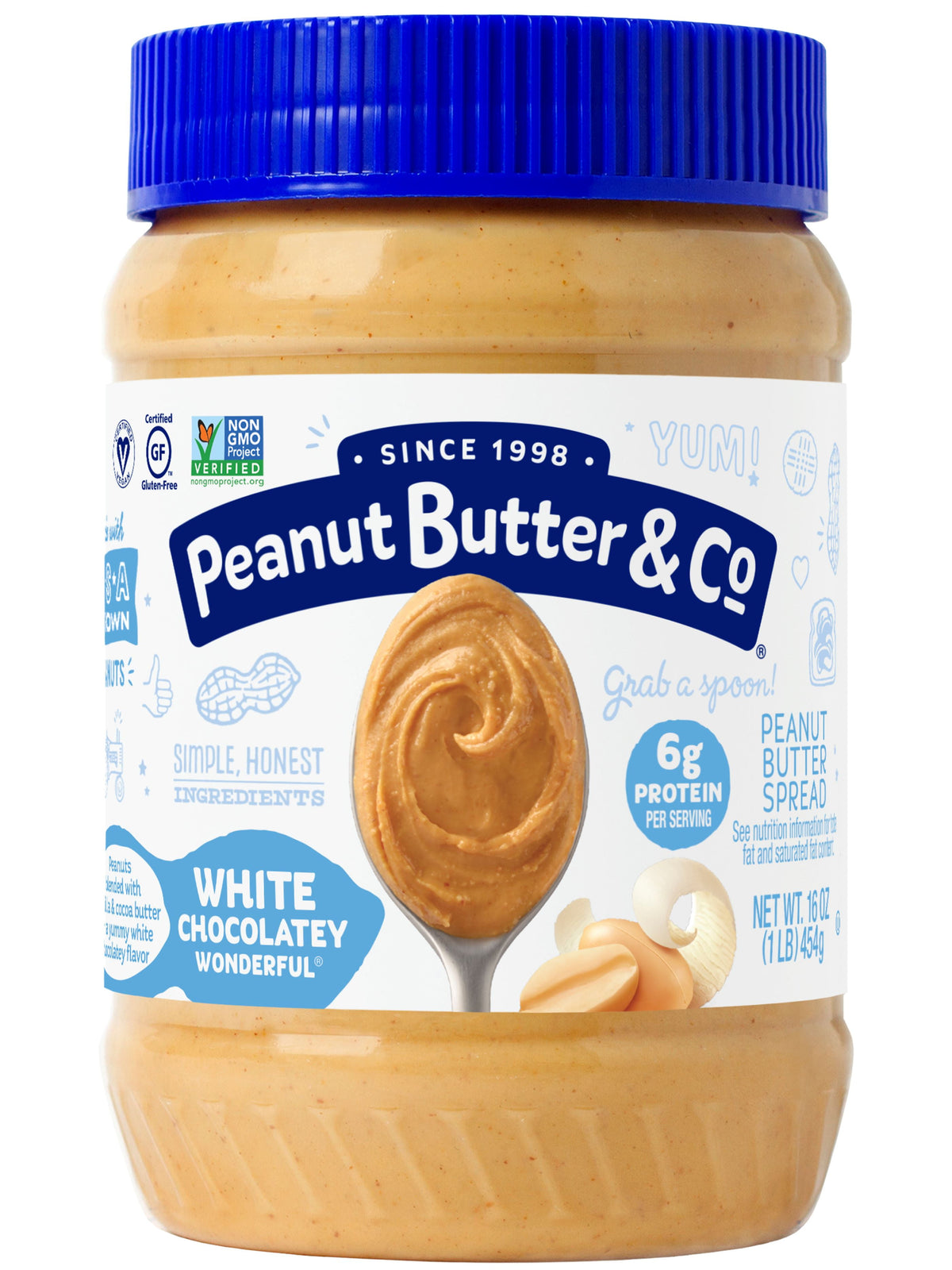 미국직구 원더풀 Peanut Butter & Co, White Chocolate , Peanut Butter Spread, 16 oz