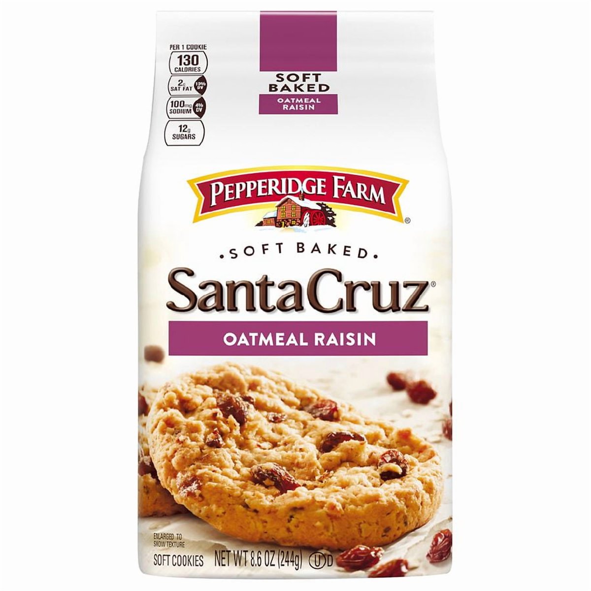 미국직구 Pepperidge Farm 과자 2팩 / Pepperidge Farm Cookies Soft Baked Oatmeal Raisin Santa Cruz, 1