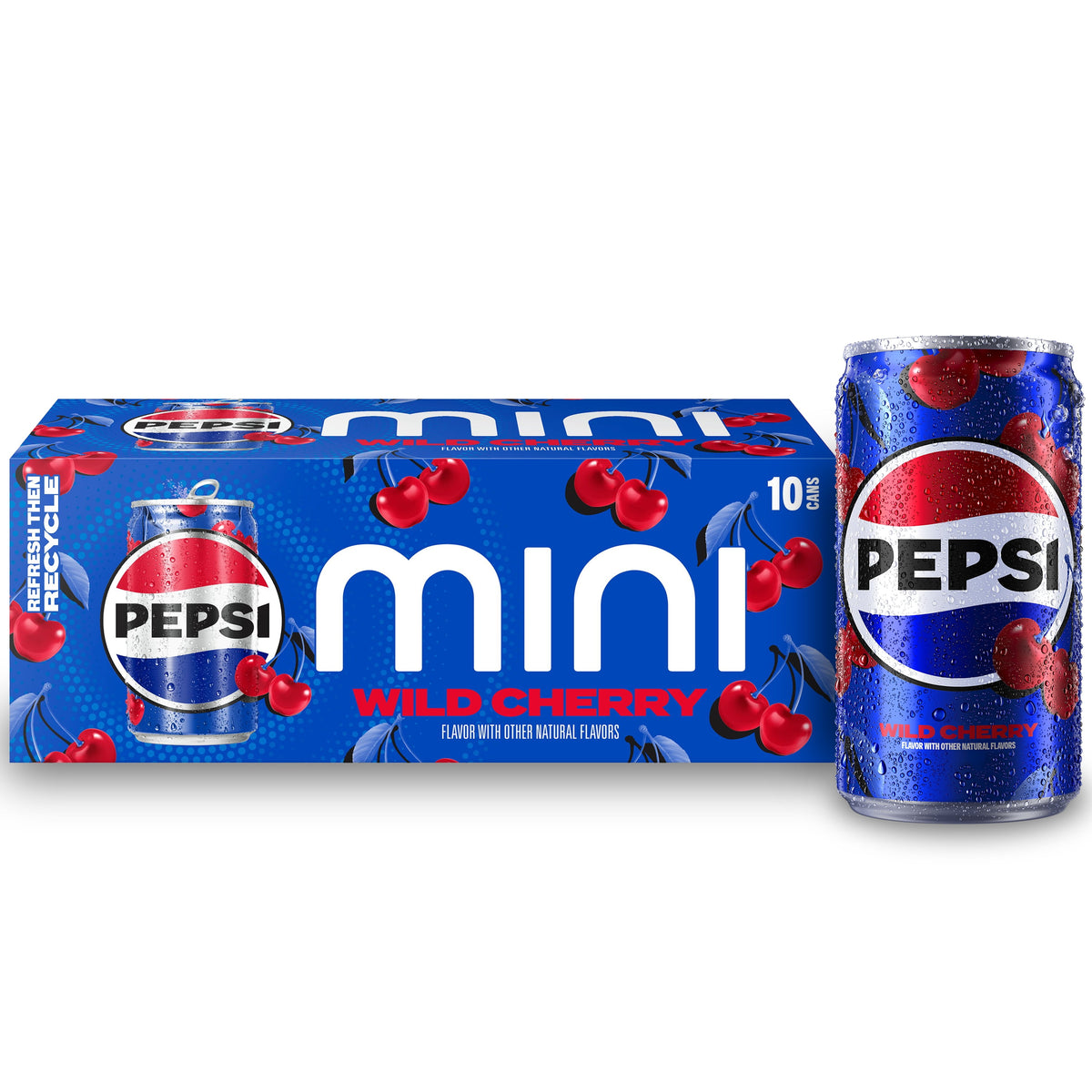 미국직구 펩시 Soda Wild Cherry 7.5 fl oz, 10 Pack Mini Cans