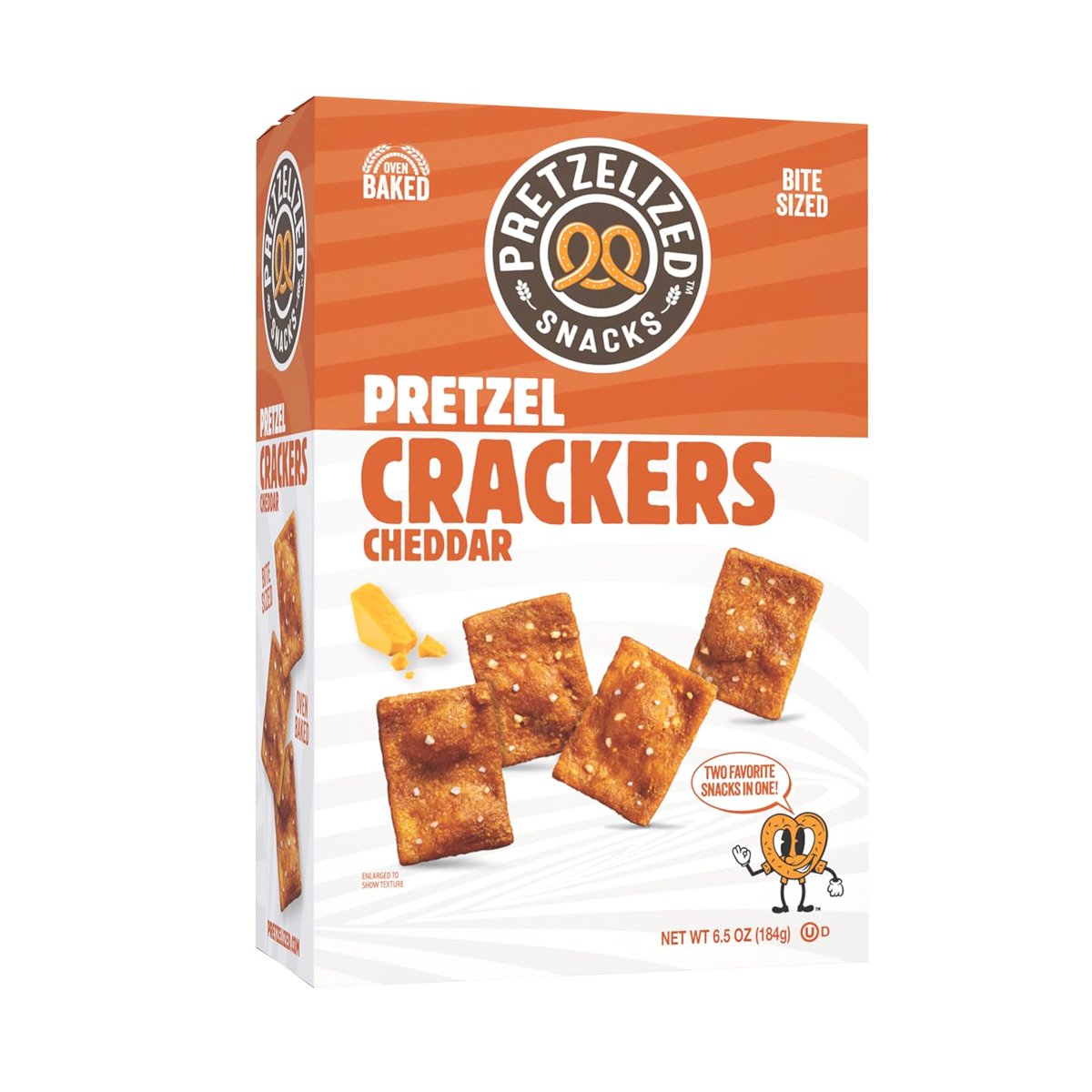 미국직구 Pretzelized Snacks Cracker 과자 184g 2팩 / Pretzelized Snacks Cracker Pretzel Cheddar 18 1