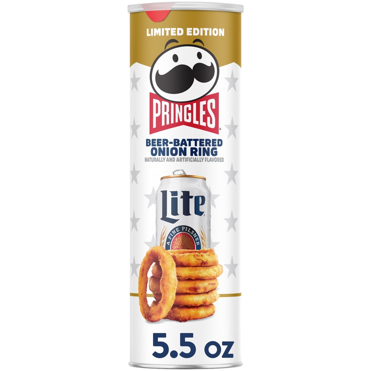 미국직구 Pringles Beer-Battered Onion 156g 2팩 / Pringles Beer-Battered Onion Ring Potato Crisp 1