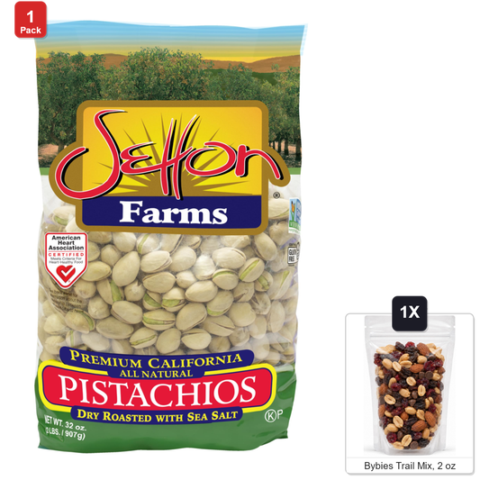 미국직구 Setton Farms Roasted 57g / Setton Farms Roasted and Salted California Pistachios, 1 Bag, 2 lb,  1