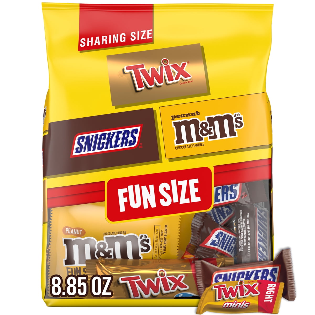미국직구 Snickers 초콜릿 251g / Snickers, M&M's & Twix Fun Size Chocolate Candy Variety Pack, Sha 1