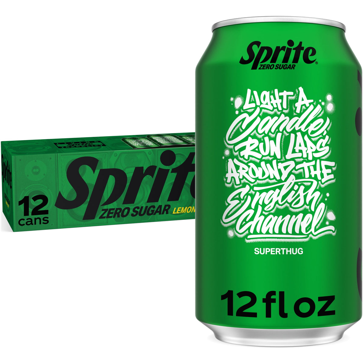 미국직구 스프라이트 Zero Sugar Lemon-Lime Caffeine Free Soda Pop Fridge Pack Cans, 12 fl oz, 12 Pack