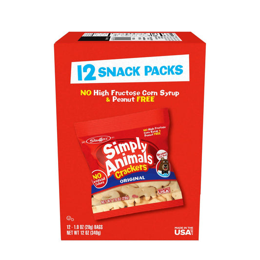 미국직구 Stauffer's Simply Animals 과자 28g 2팩 / Stauffer's Simply Animals Original Animal Crack 1