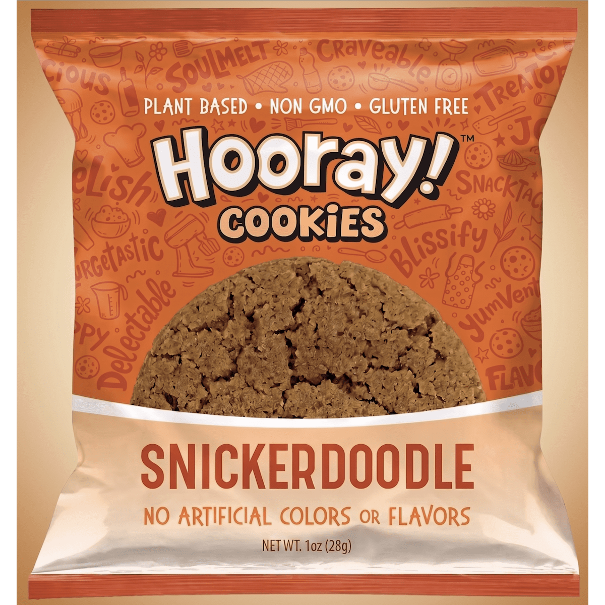미국직구 Sun Flour Baking 과자 28g 24팩 / Sun Flour Baking Company Snickerdoodle Cookie, HOORAY! Vegan, Glu 1