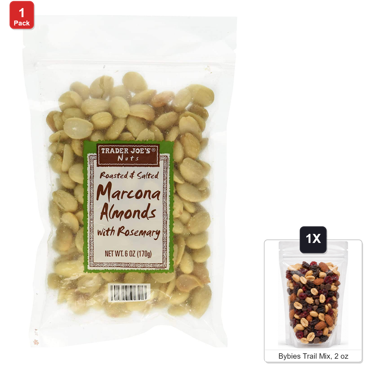 미국직구 트레이더조 견과 170g / Trader Joe's Roasted and Salted Marcona Almonds with Rosemary, 1 Bag 1