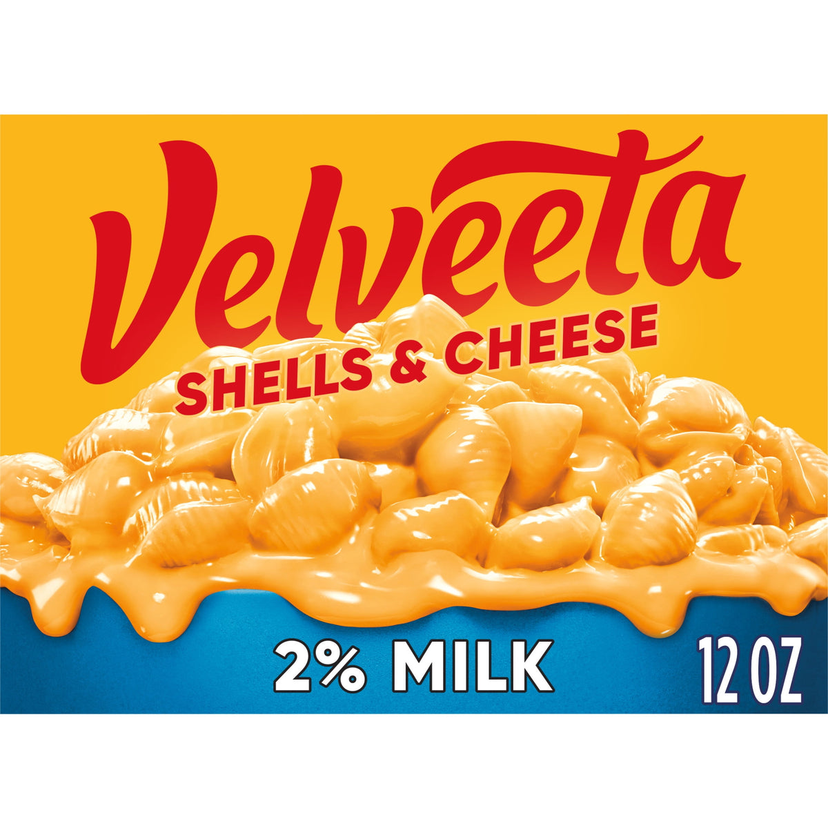 미국직구 벨비타 Shells and Cheese Mac and Cheese, 1 Box, for Easy Dinner or Dinner Sides, with 2% Milk Cheese, Made with Real Cheese, 12 oz