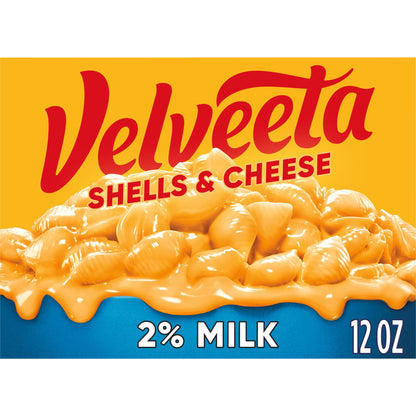 미국직구 벨비타 Shells and Cheese Mac and Cheese, 1 Box, for Easy Dinner or Dinner Sides, with 2% Milk Cheese, Made with Real Cheese, 12 oz