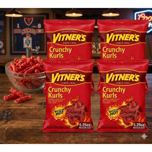 미국직구 5.25 oz Vitner's 149g / 149g Vitner's Sizzlin Hot Crunchy Kurl 1