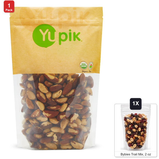 미국직구 Yupik Brazil 견과 57g / Yupik Brazil Nuts, 1 Bag, 2.2 lb, with Bybies Trail Mix, 57g 1