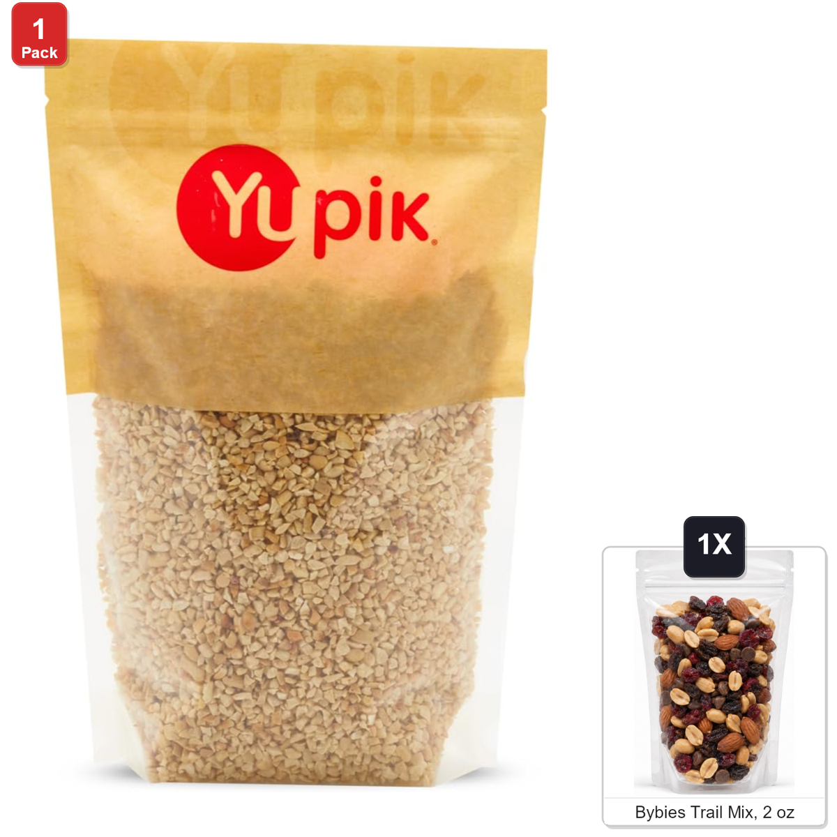 미국직구 Yupik Cashews 견과 57g / Yupik Cashews, Large Pieces, 1 Bag, 2.2 lb, with Bybies Trail Mix, 57g 1