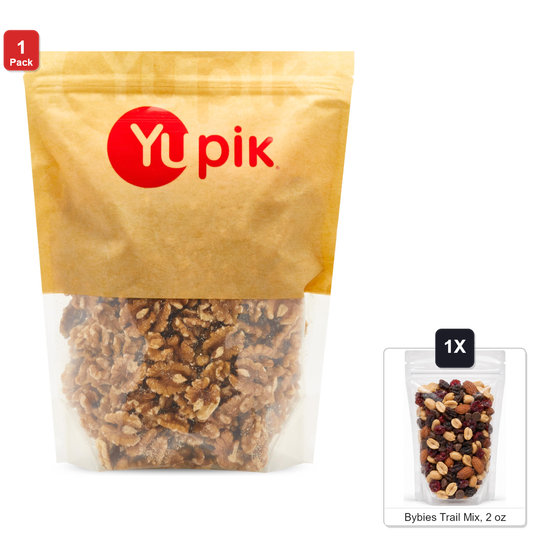 미국직구 Yupik Raw California 견과 57g / Yupik Raw California Walnuts, Halves, 1 Bag, 2.2 lb, with Bybies  1