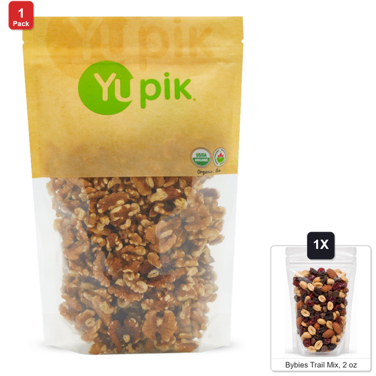 미국직구 Yupik Raw California 견과 57g / Yupik Raw California Walnuts, Halves, 6 Bags x 2.2 lb Each, with  1