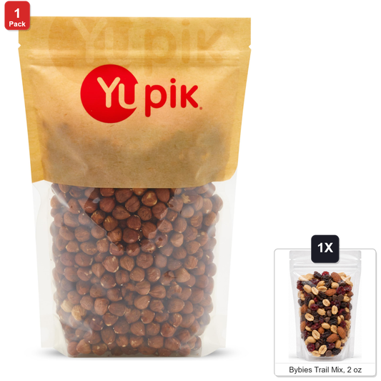 미국직구 Yupik Raw Hazelnuts 견과 57g / Yupik Raw Hazelnuts, 1 Bag, 2.2 lb, with Bybies Trail Mix, 57g 1