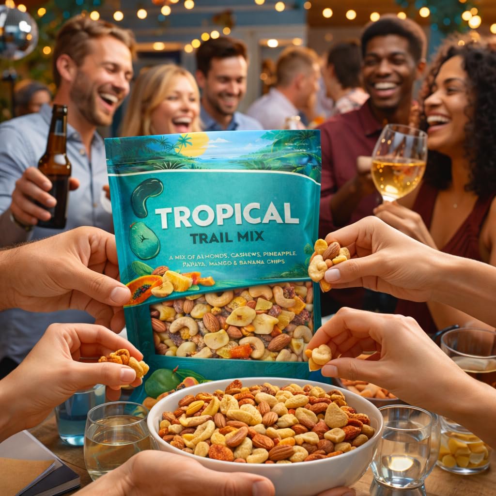 미국직구 Tropical Trail Mix 견과 1.1kg / Tropical Trail Mix Nuts Dried Fruit Blend 1.1kg Snack B 4