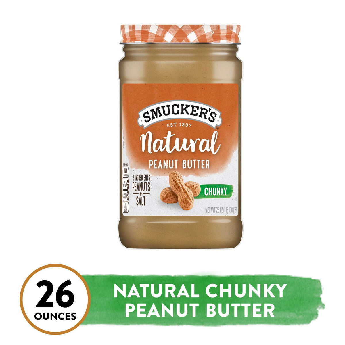 미국직구 Smucker’s Natural Chunky Peanut Butter, 26 oz Jar