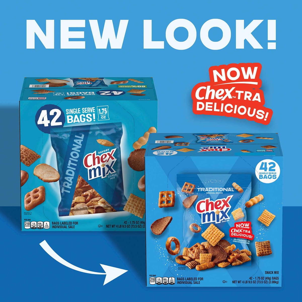 미국직구 Chex Mix Traditional 50g / Chex Mix Traditional Savory Snack Mix, 50g, 42 pk. 5