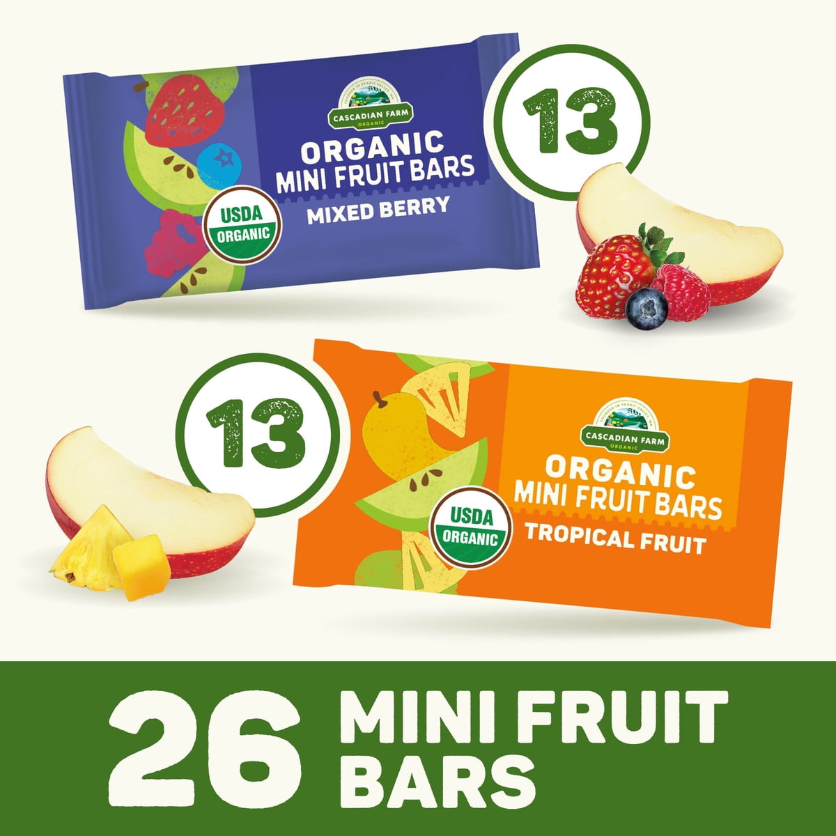 미국직구 Cascadian Farm Fruit 20g / Cascadian Farm Fruit Bars Mixed Berry & Tropical Fruit Var 4