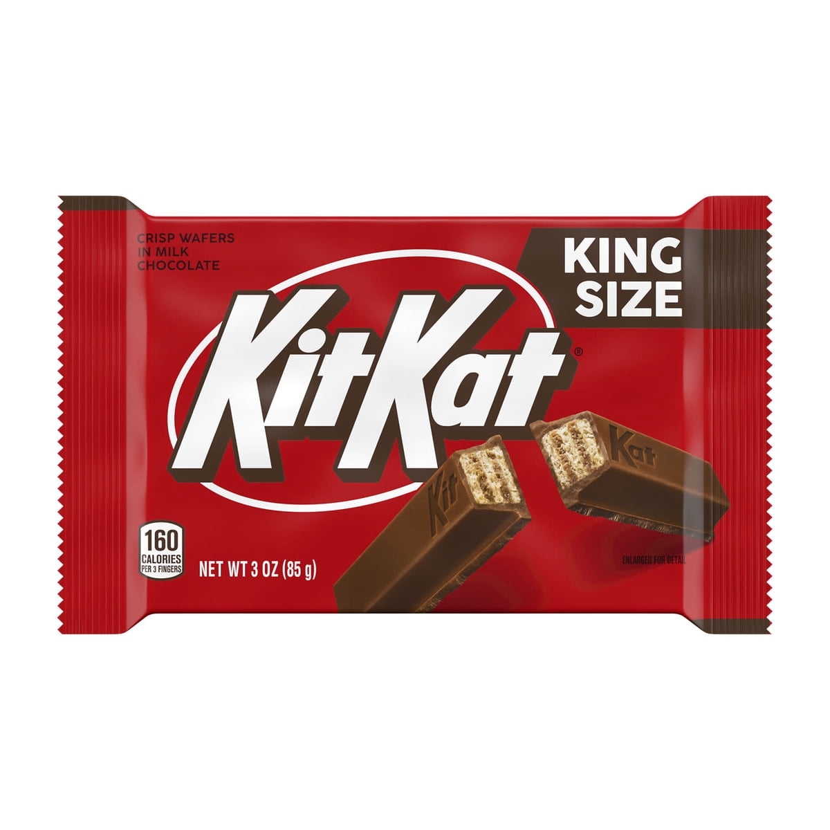 미국직구 Kit Kat 초콜릿 85g 2팩 / Kit Kat Milk Chocolate Wafer King Size Candy, Bar 85g, 2 Pack Bu 2